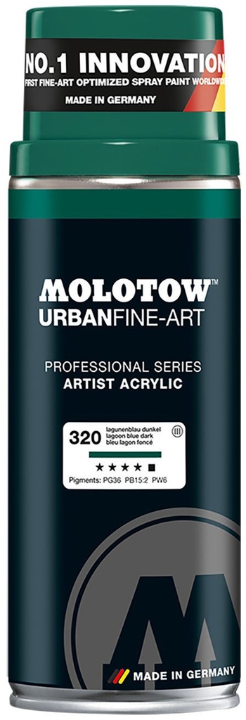 Spray UFA Artist Acrylic 400ml #320 Lagoon Blue Dark Molotow