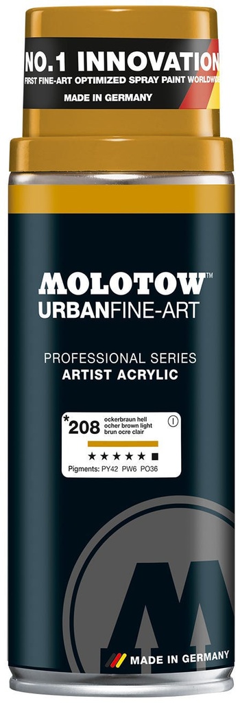 Spray UFA Artist Acrylic 400ml #208 Ocher Brown Light Molotow