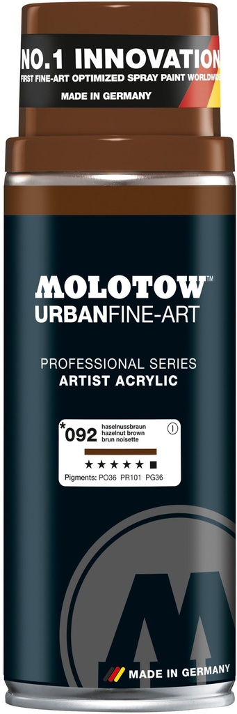 Spray UFA Artist Acrylic 400ml #092 Hazelnut Brown Molotow