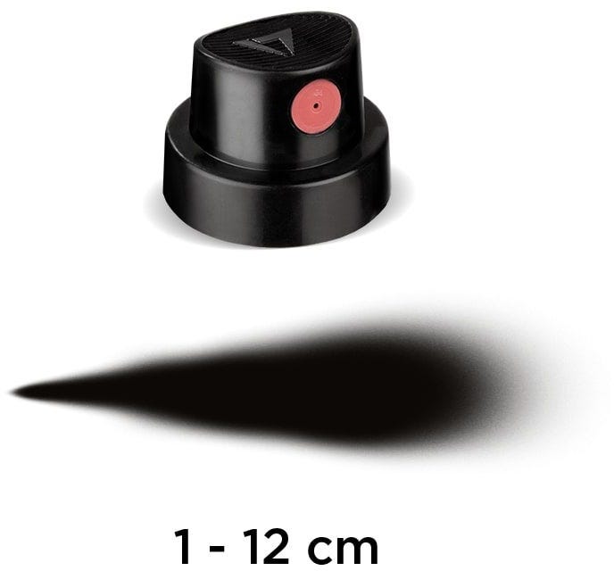 Spray Cap Super Fat Black/Pink, Polybag 100 Pcs. Molotow