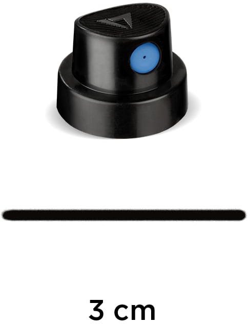 Spray Cap Smooth Soft Black/Blue Polybag 100 Pcs. Molotow