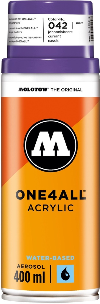 Spray One4All Acrylic 400ml #042 Currant Molotow