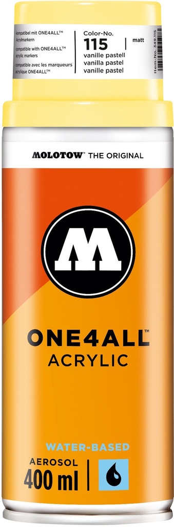 Spray One4All Acrylic 400ml #115 Vanilla Pastel Molotow