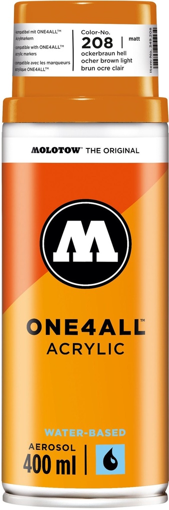 Spray One4All Acrylic 400ml #208 Ocher Brown Light Molotow