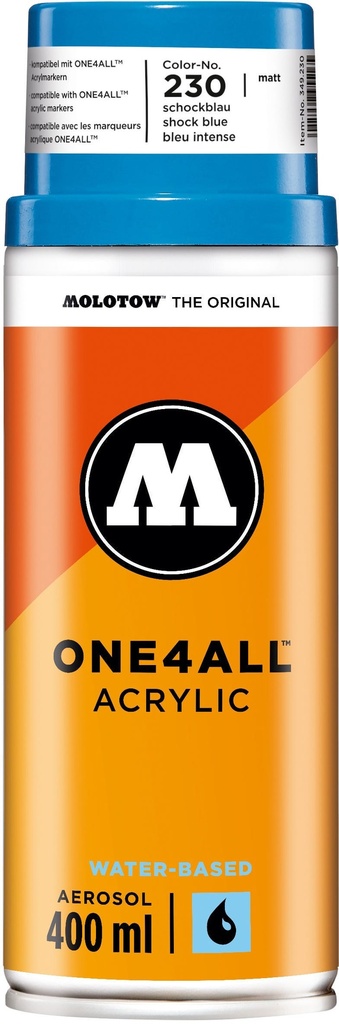 Spray One4All Acrylic 400ml #230 Shock Blue Molotow