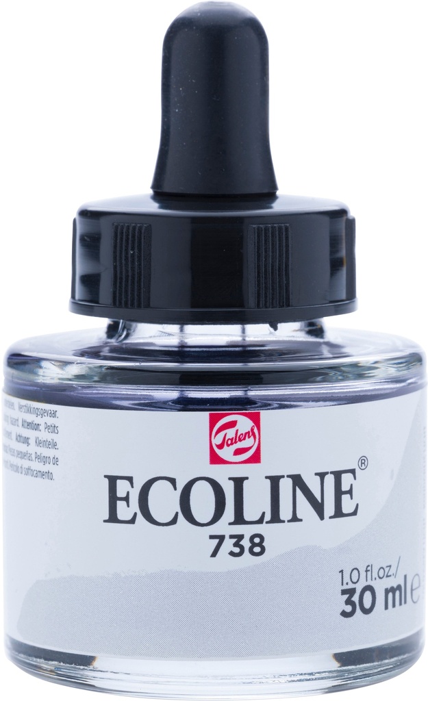 Ecoline Liquid Watercolor Bottle 30 ml Cold Grey Light 738