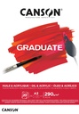 Oli & Acrylic Pad A3 20SH 290GSM Glued Canson GRADUATE