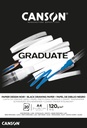 Black Paper Pad A4 20Sh 120Gsm Glued Canson Graduate