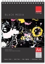 Black Pad Media Spiral - 25SHEET, 190gsm - A3