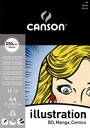 Illustration Pad A4 / 12Sh /250Gsm Canson