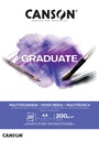 Mix-Media Pad A4 20Sh 200Gsm Glued Canson Graduate