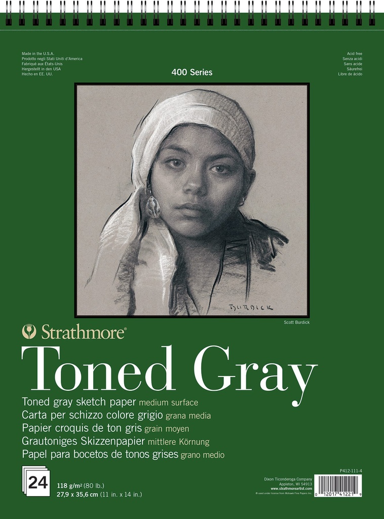 STR 400 Tnd Grey Skt Pad 118GR 28X36 24Sh