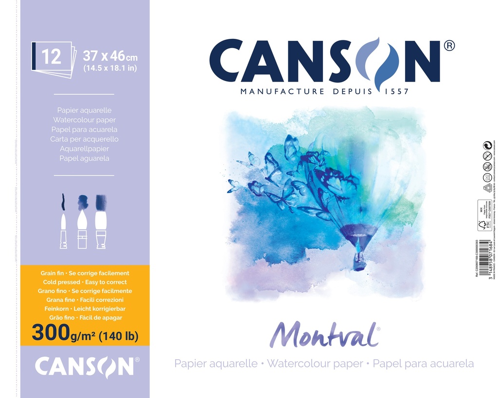 Sp 12SH Montval 37X46 300G Cold Pressed Natural White