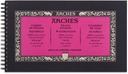 ARCHES Watercolour Hot Pressed Natural White 300 gsm ARC WC HP SPIRAL PAD 300G 15 x 25 15SHEET