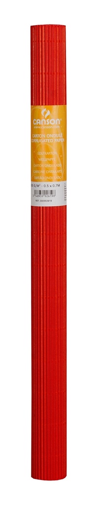 Rl Corrugated Cardboard Canson 50X70Cm 300GSM Bright Red 6
