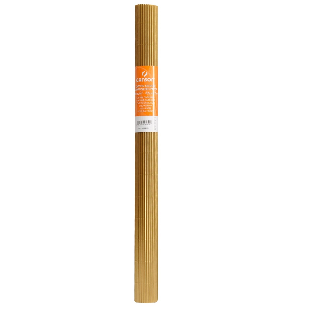 Rl Corrugated Cardboard Canson 50X70Cm 300GSM Gold 81