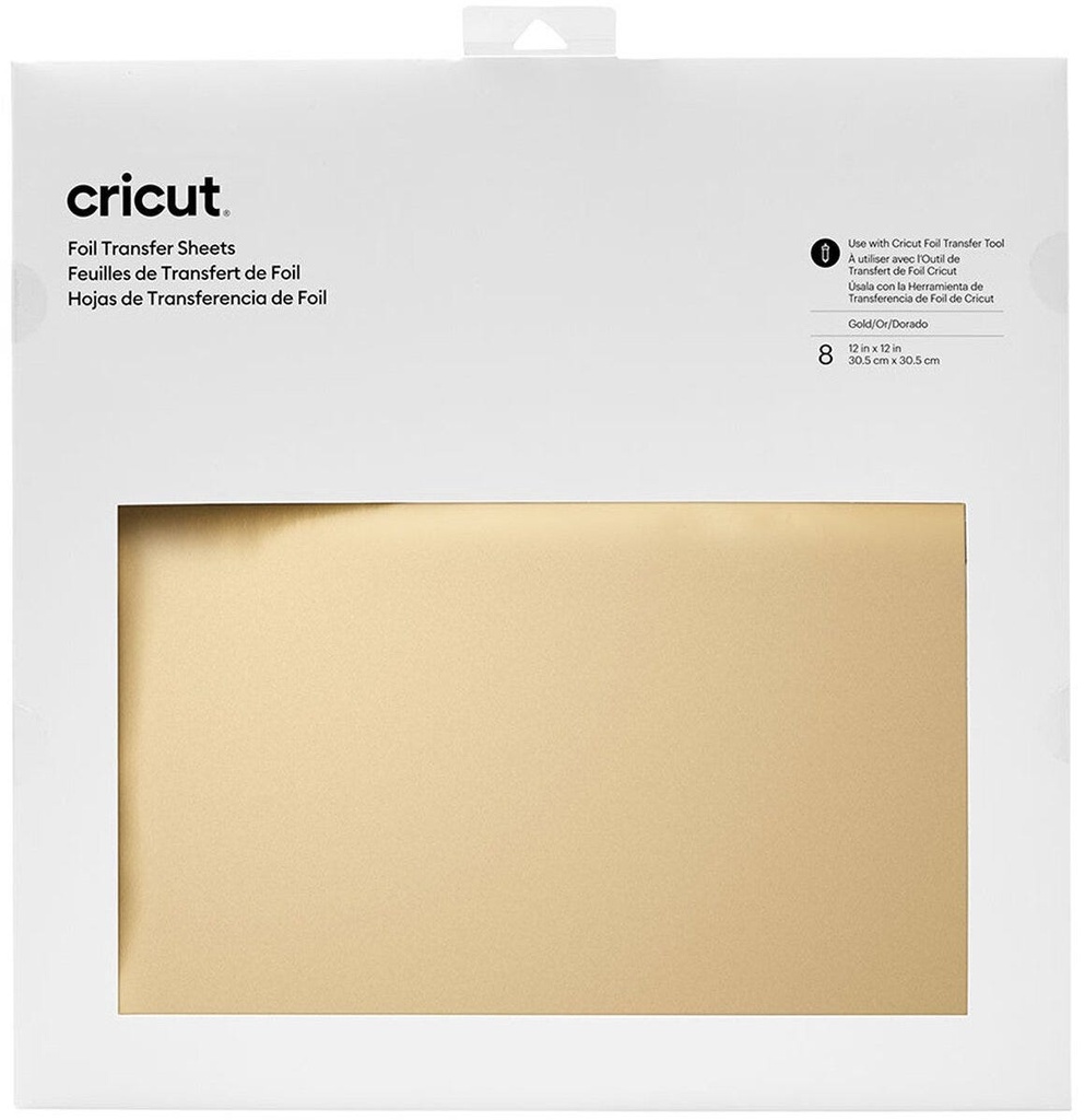 Cricut Transfer Foil Sheets 30x30cm 8 sheets (Gold)