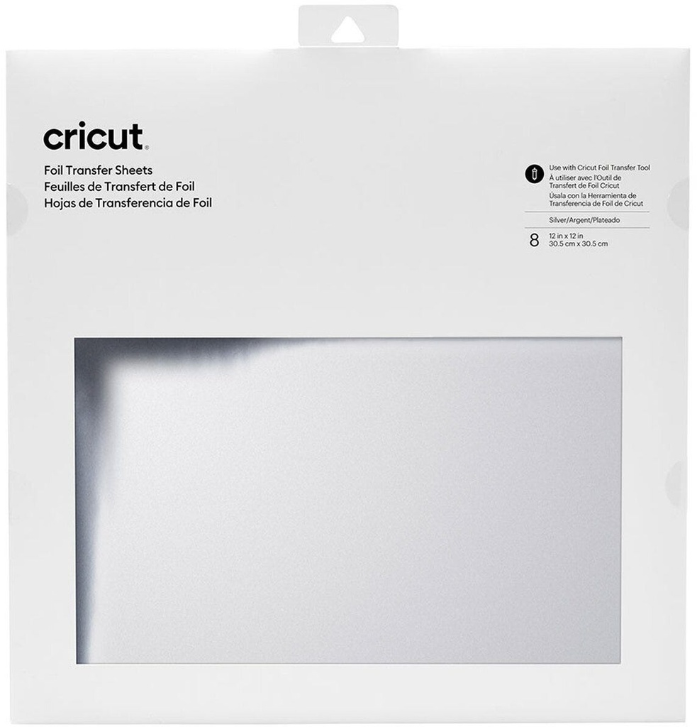 Cricut Transfer Foil Sheets 30x30cm 8 sheets (Silver)