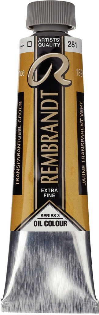 Rembrandt Oil color Tube 40 ml Transparent Yellow Green 281