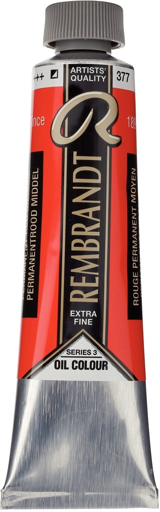 Rembrandt Oil color Tube 40 ml Permanent Red Medium 377