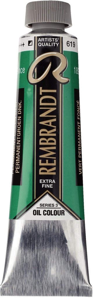 Rembrandt Oil color Tube 40 ml Permanent Green Deep 619