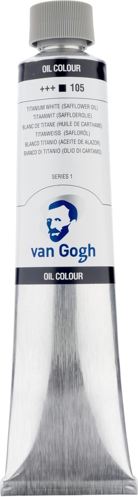 Van Gogh Oil color Tube 200 ml Titanium White (Safflower Oil) 105
