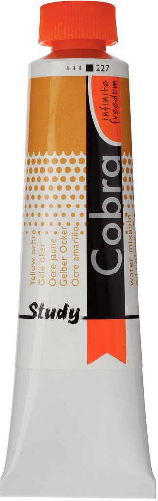 Cobra Study Water Mixable Oil color Tube 40 ml Yellow Ochre 227