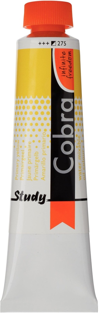Cobra Study Water Mixable Oil color Tube 40 ml Primary Yellow 275