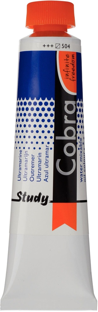 Cobra Study Water Mixable Oil color Tube 40 ml Ultramarine 504