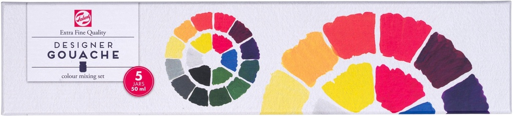 GOUACHE COLOUR MIX SET 5X50ML