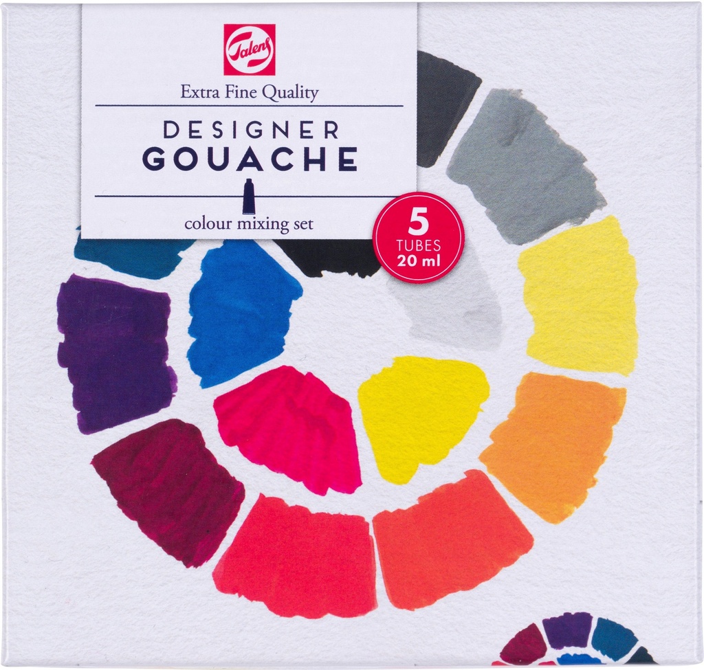 Talens Gouache Extra Fine mixing set | 5 x 20 ml tubes