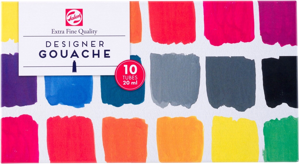 Talens Gouache Extra Fine basic set | 10 x 20 ml tubes