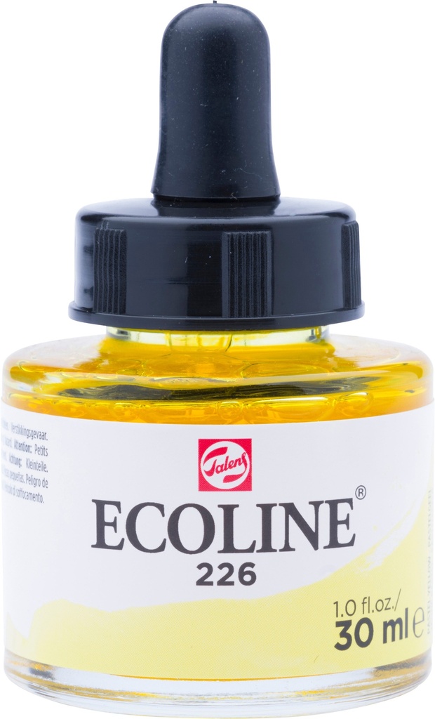 Ecoline Liquid Watercolor Bottle 30 ml Pastel Yellow 226