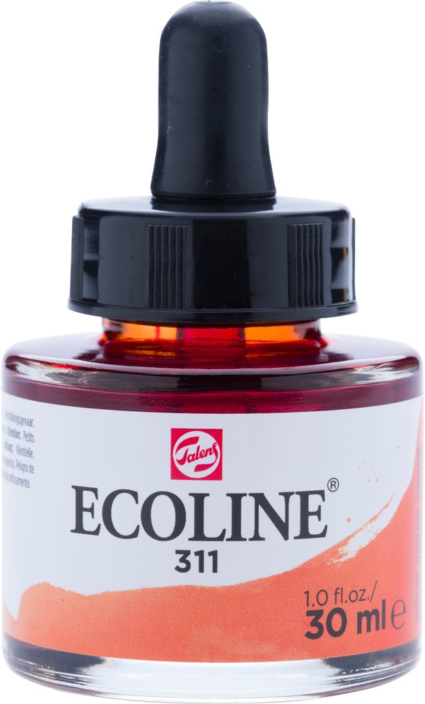 Ecoline Liquid Watercolor Bottle 30 ml Vermilion 311