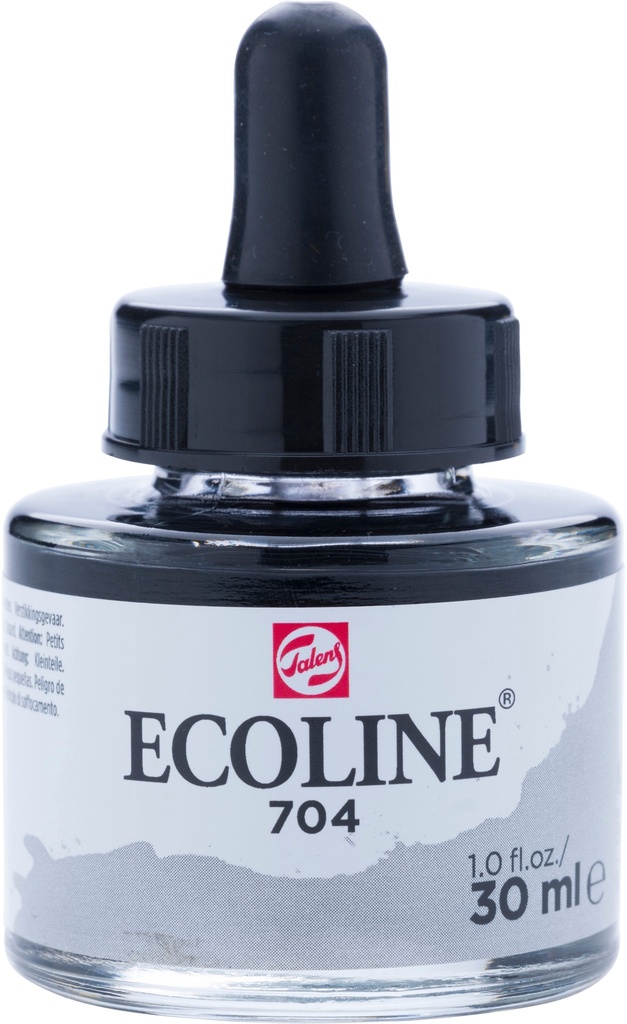 Ecoline Liquid Watercolor Bottle 30 ml Grey 704