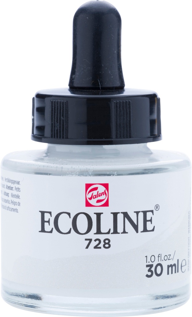 Ecoline Liquid Watercolor Bottle 30 ml Warm Grey Light 728