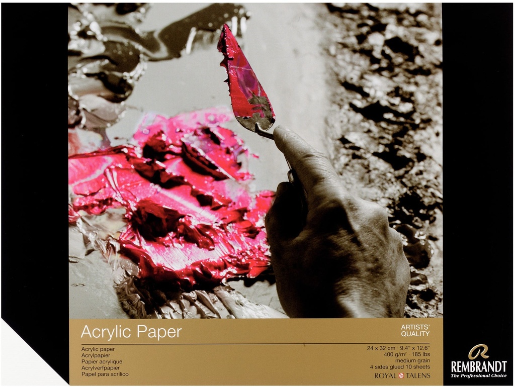 Rembrandt Acrylic color paper | 24 x 32 cm, 400 g, 10 sheets