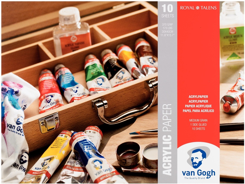Van Gogh Acrylic paper pad | 30 x 40 cm, 370 g, 10 sheets