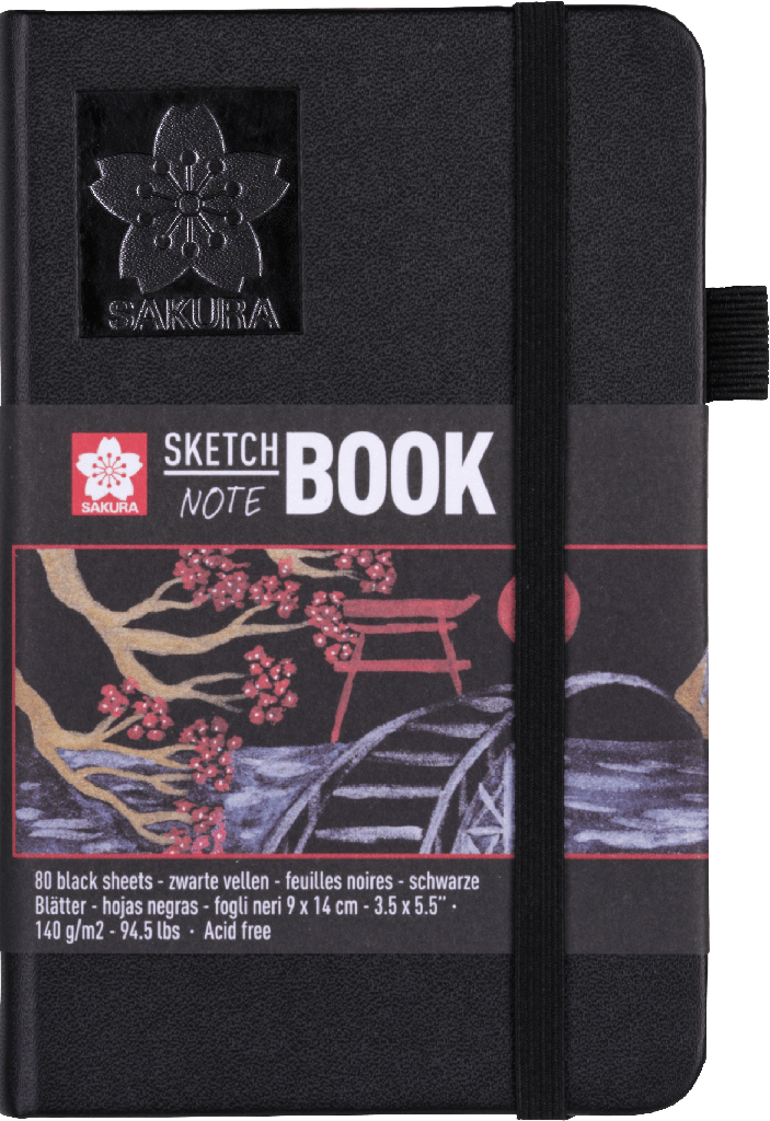 Sakura Sketch/notebook black paper | 9 x 14 cm, 140 g, 80 pages