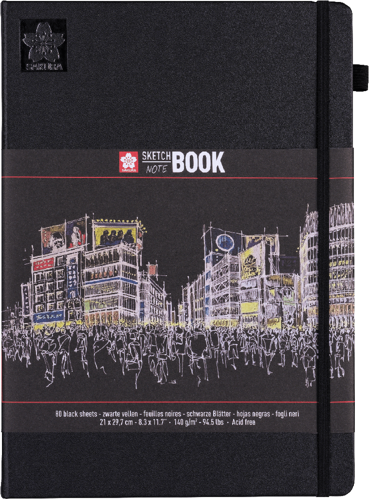Sakura Sketch/notebook black paper | 21 x 29.7 cm, 140 g, 80 pages