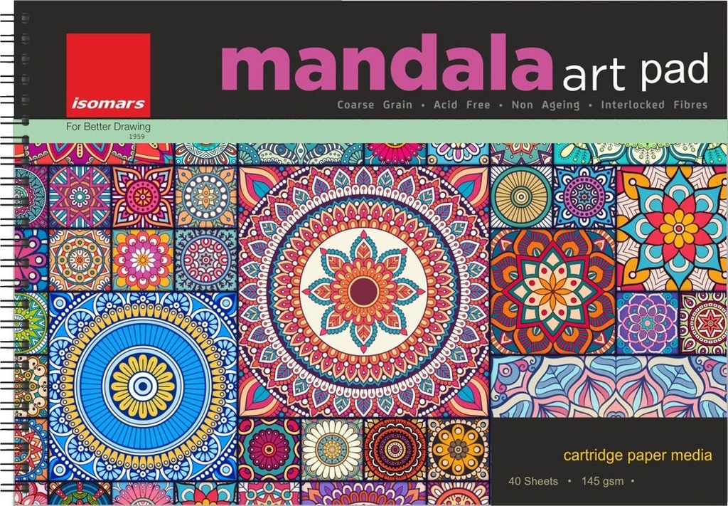 Mandala Art Pad - A5 - 40 Sheets - 145gsm