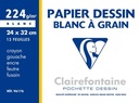 Drawing Paper 24x32cm 180Gsm, Pocket 12Sheet Grain
