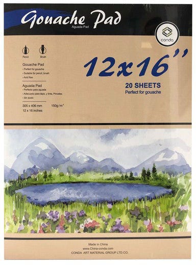 Pad Gouache 150g 12x16" 20sht