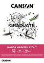 Pad Canson GRaduate Manga Marker Layout A4 70GSM 50Sh