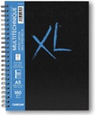 BOOK WIRE BOUND LONG SIDE XLÂ® MIXED MEDIA 60SH/120P A5 160G PORTRAIT