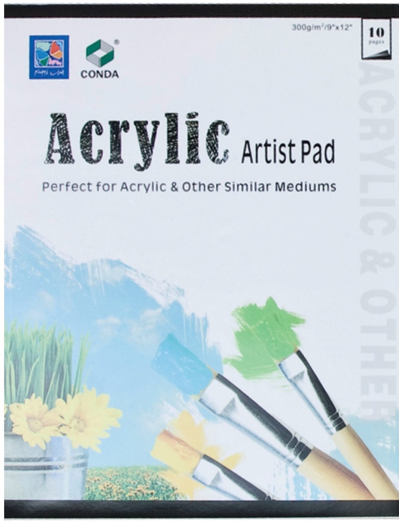 Oil & Acrylic Pad 300G 12X16" 10Sh