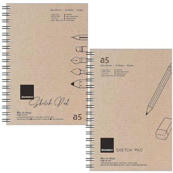 Sketch Pad Spiral 40 Sheet, 130gsm - A5