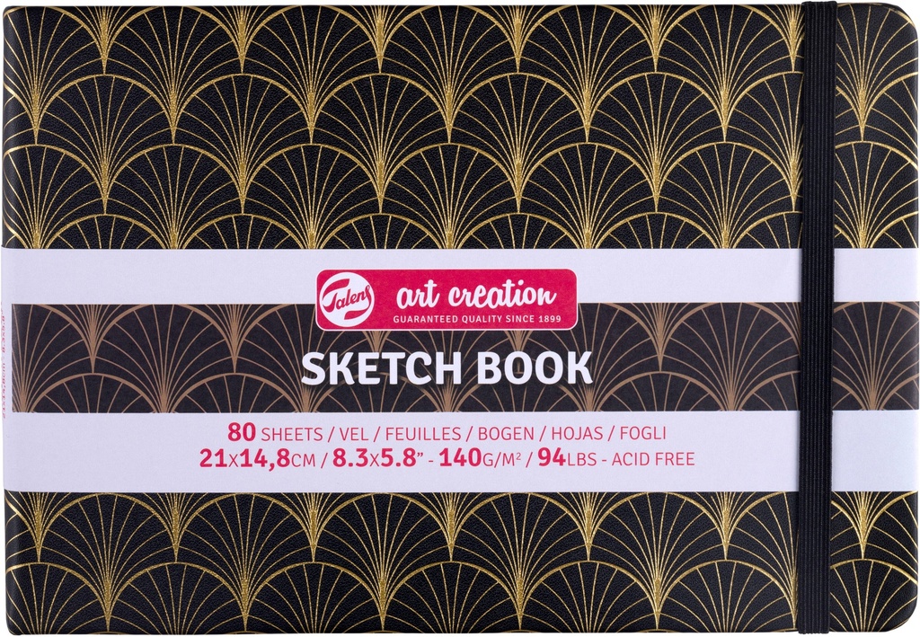 Talens Art Creation Sketchbook Art Deco | 21 x 14.8 cm, 140 g, 80 sheets