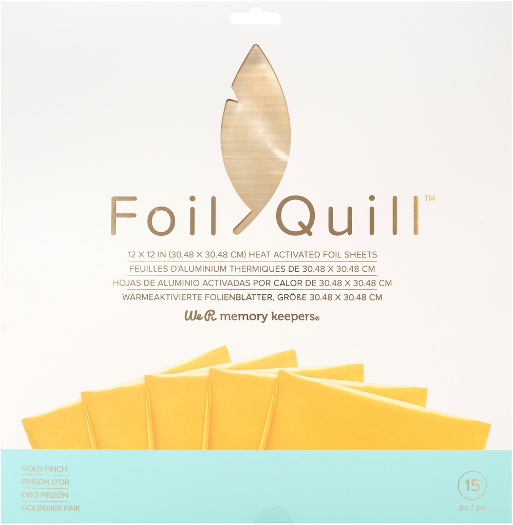 Foil Sheets - Wr - Foil Quill - 12 X 12 - Gold Finch - 30 Sheets