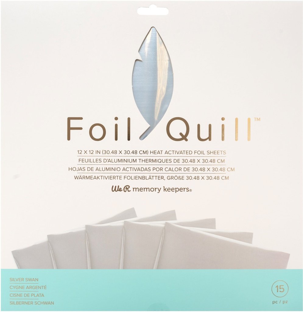 Foil Sheets - Wr - Foil Quill - 12 X 12 - Silver Swan - 30 Sheets